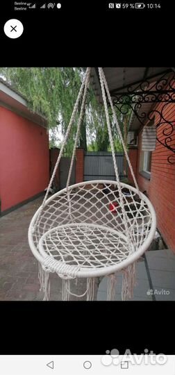 Садовые качели подвесные