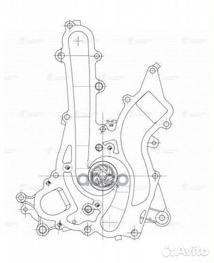 Насос водяной для а/м Mercedes-Benz E (W212) (0