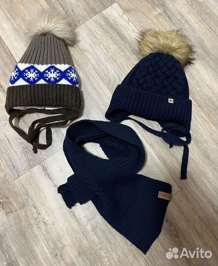 Зимняя шапка и шарф