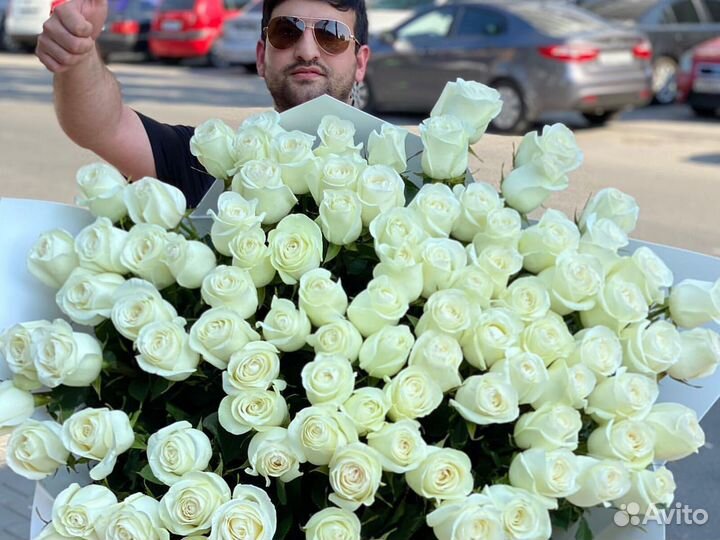 Доставка цветов Цветы Розы 101 роза 51 роза