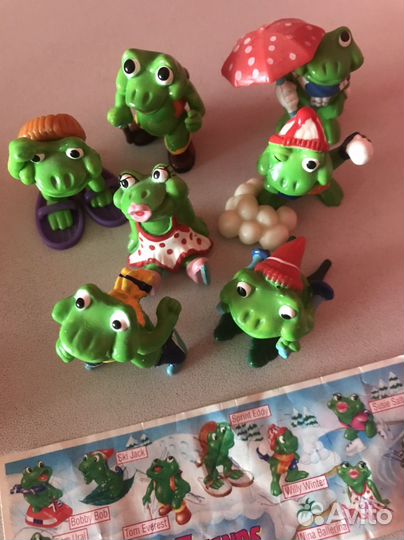 Киндеры 90-х лягушки бегемоты дино цирковые звери