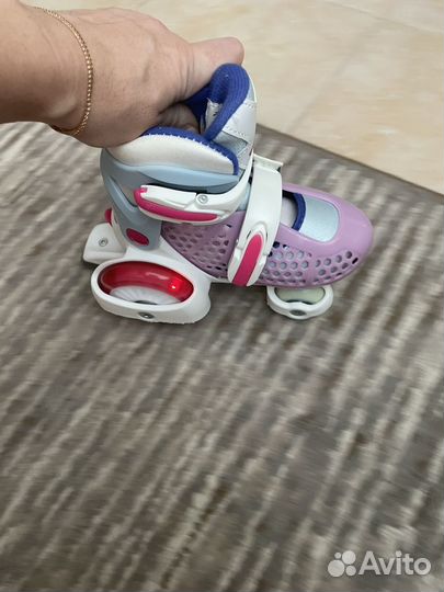 Роливовые коньки раздвижные Reaction с защитой