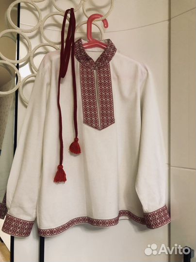 Рубашка «Русская народная» белая на мальчика