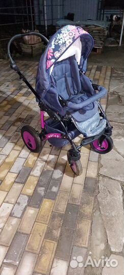 Прогулочная коляска 3 в 1 бу зима-лето