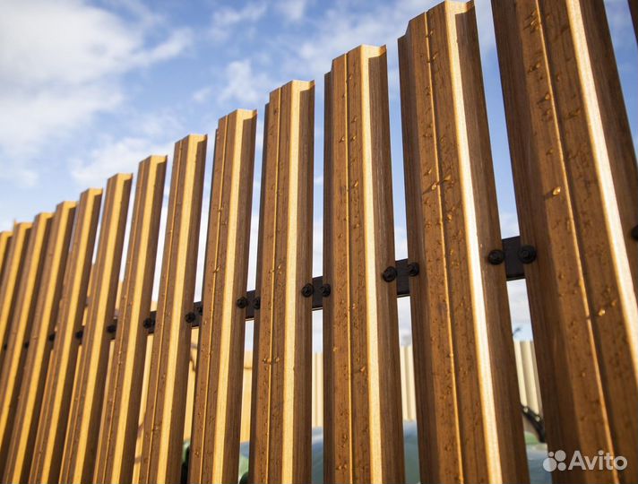 Металлический штакетник / Евроштакетник