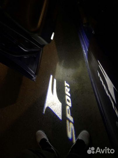 Подсветка в двери F sport для lexus Накладки