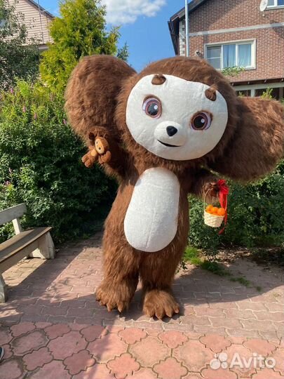 Чебурашка и Мишка на праздник.Поздравление на дому