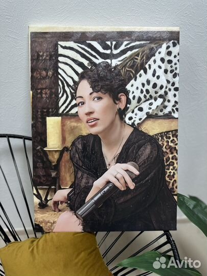 Портрет по фото на холсте, картина на холсте
