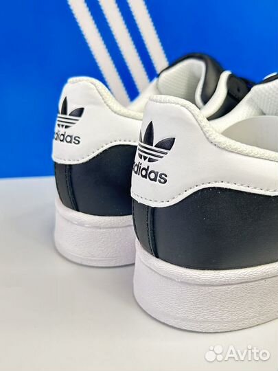 Кроссовки adidas superstar black and white