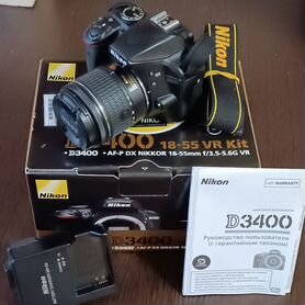 Nikon d3400 18-55 VR Kit (15тыс кадров)