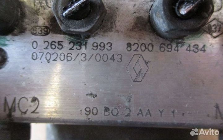 Блок абс, 8200694434 Dacia Logan I 2004 - 2012 года