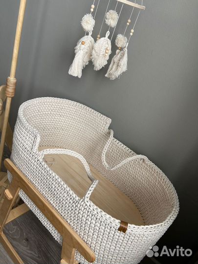 Люлька колыбель вязаная