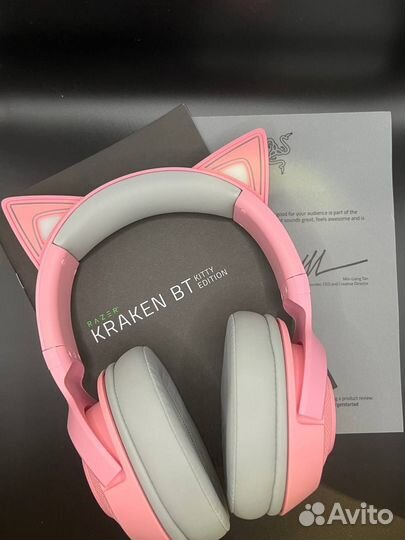 Наушники Razer Kraken BT Kitty, Quartz Розовые