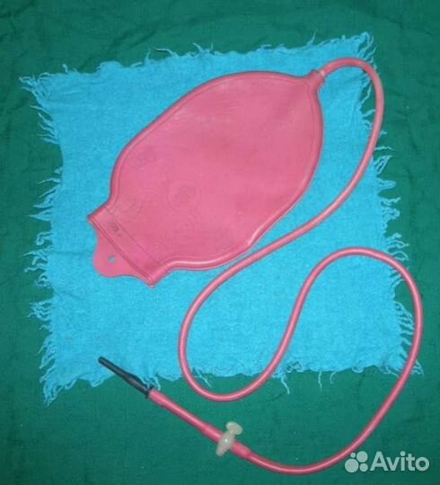 Грелка резиновая и резиновая кружка Эсмарха, СССР