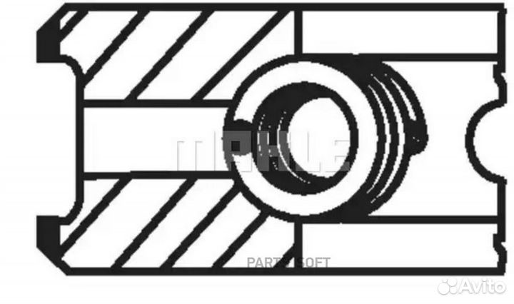 Mahle 001 35 N0 Кольца поршневые MB OM457LA