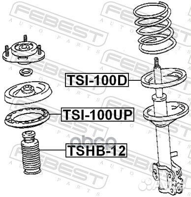 Проставка пружины toyota corolla 91-02 пер.подв