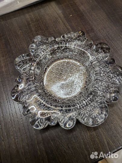 Хрустальная пепельница