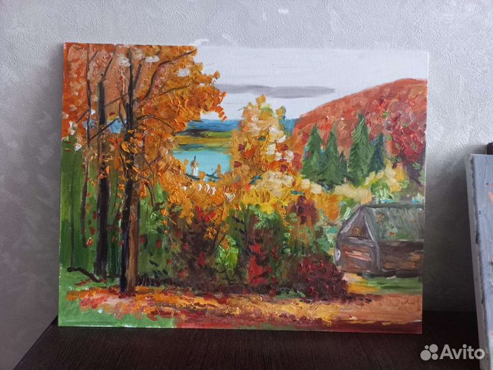 Картина пейзаж осень