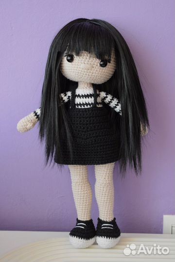 Кукла венздей вязаная ручная работа