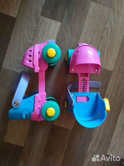 Детские раздвижные роликовые коньки на обувь