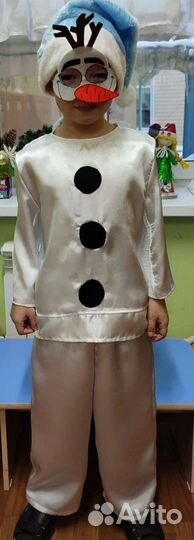 Костюм снеговика Прокат рост 122-128-134