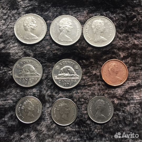 Монеты Канада Кленовый лист 1968-1992 гг