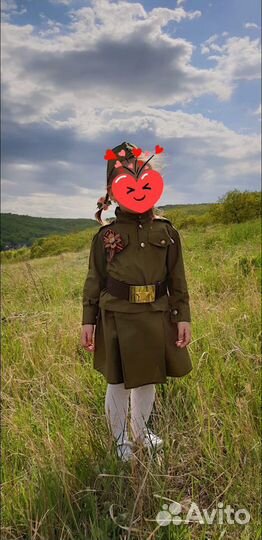 Костюм военный солдатка для девочки 92