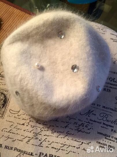 Зимние шапочки,велюровая,стразы комплект и снуд се