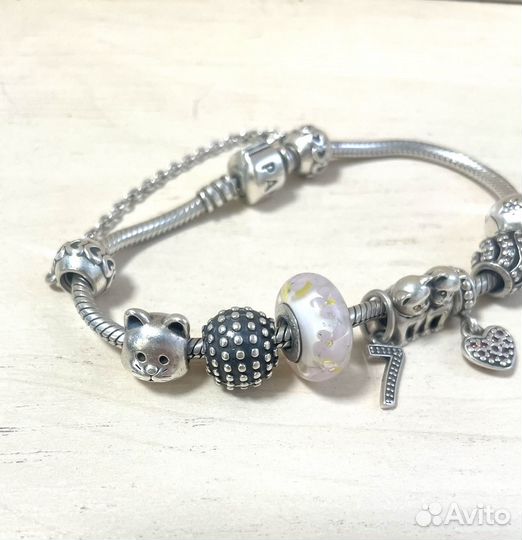 Pandora браслет с шармами
