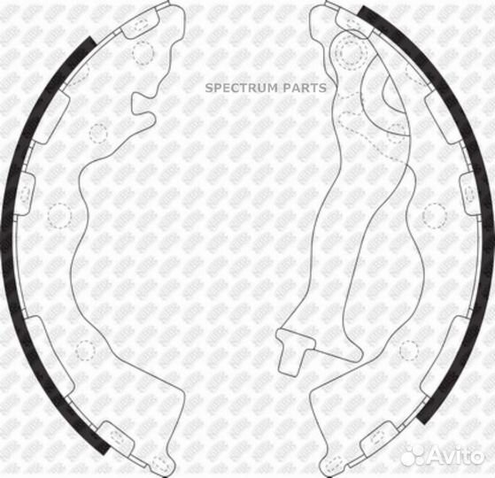 Колодки барабанные NiBK FN0617 nibk FN0617