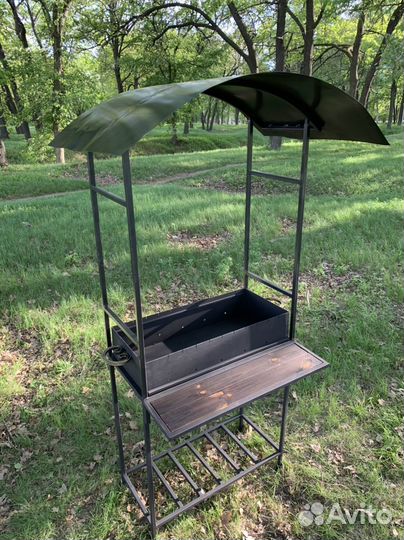Мангал разборный с крышей