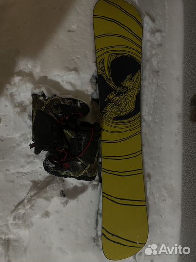Сноуборд комплект gnu + DC