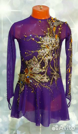Платье для фигурного катания (130-135-145 см)