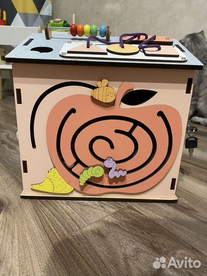 Бизиборд домик со светом большой