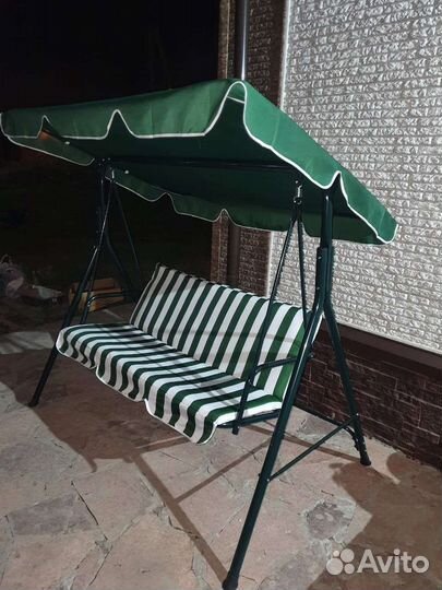 Качели для Троих с Крышей и Матрасом