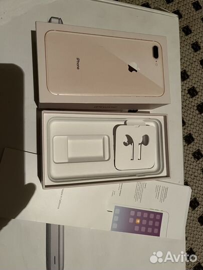 Коробка от iPhone 8 plus 128gb rose ростест