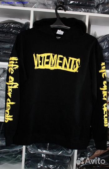 Худи Vetements oversize black (Арт.12328)