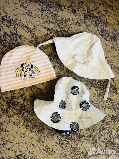 Панамка шапочка летняя для девочки на годик