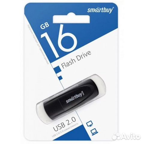 Флешка USB 16Gb Smartbuy Scout Black