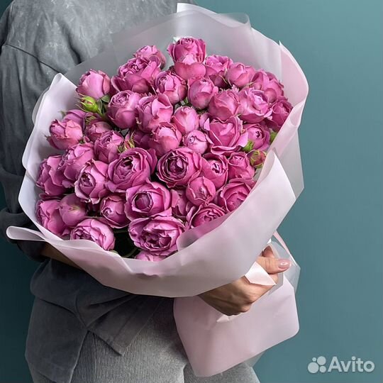 Цветы кустовые розы