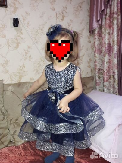 Платье праздничное для девочки 2-3 года