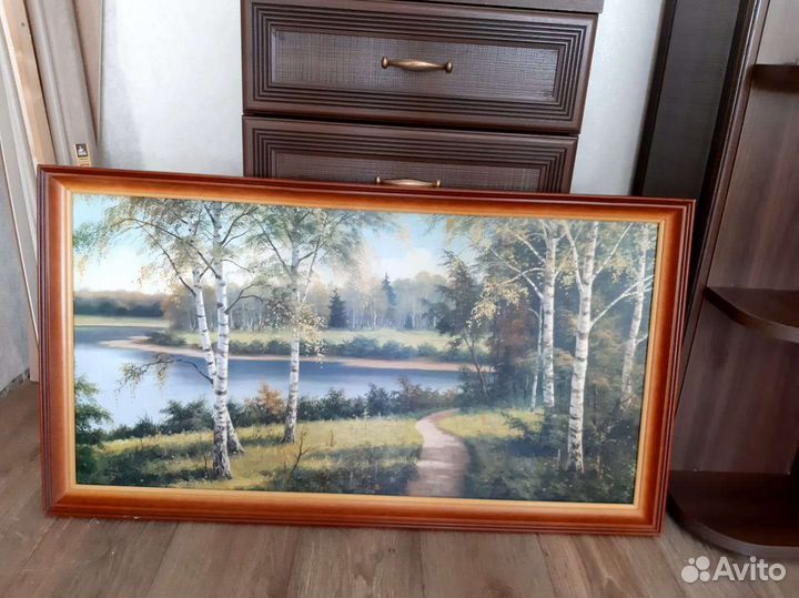 Картина маслом на холсте пейзаж большая