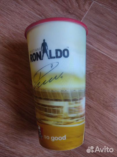 Стакан Kfs с Роналдо коллекционный с крышкой
