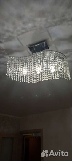 Люстра хрустальная, б/у, торг