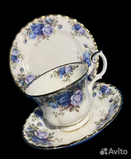 Royal Albert. Чайное трио, пашотница,этажерка