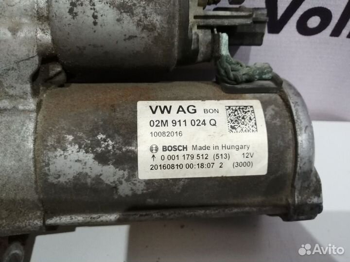 Стартер 02M911024Q VW Skoda