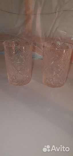 Стаканы хрусталь под подстаканники
