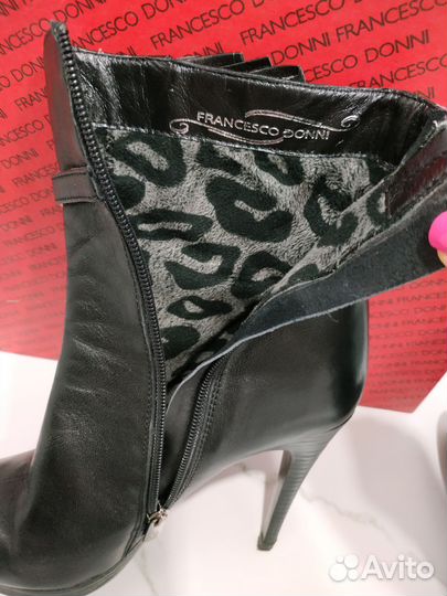 Ботильоны натуральная кожа 39 40