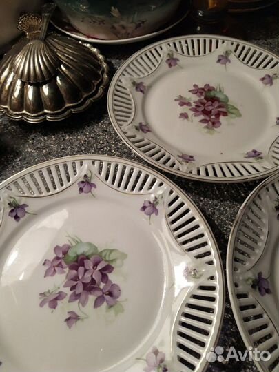 Десертные тарелочки Шуманн фиалки
