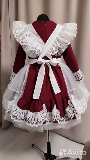 Платье школьное с фартуком 134 140